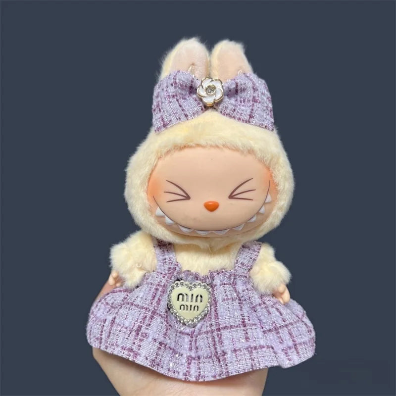 Labubu Plush Doll Skirt Set